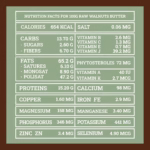 Valori nutrizionali burro di noci | Walnuts butter nutrition facts