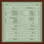 Valori nutrizionali burro di pistacchio | Pistachio butter nutrition facts