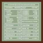 Valori nutrizionali burro di nocciole | Hazelnut butter nutrition facts