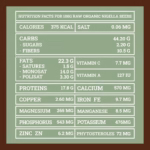 Semi di Nigella crudi biologici – valori nutrizionali | Raw organic nigella seeds – nutrition facts