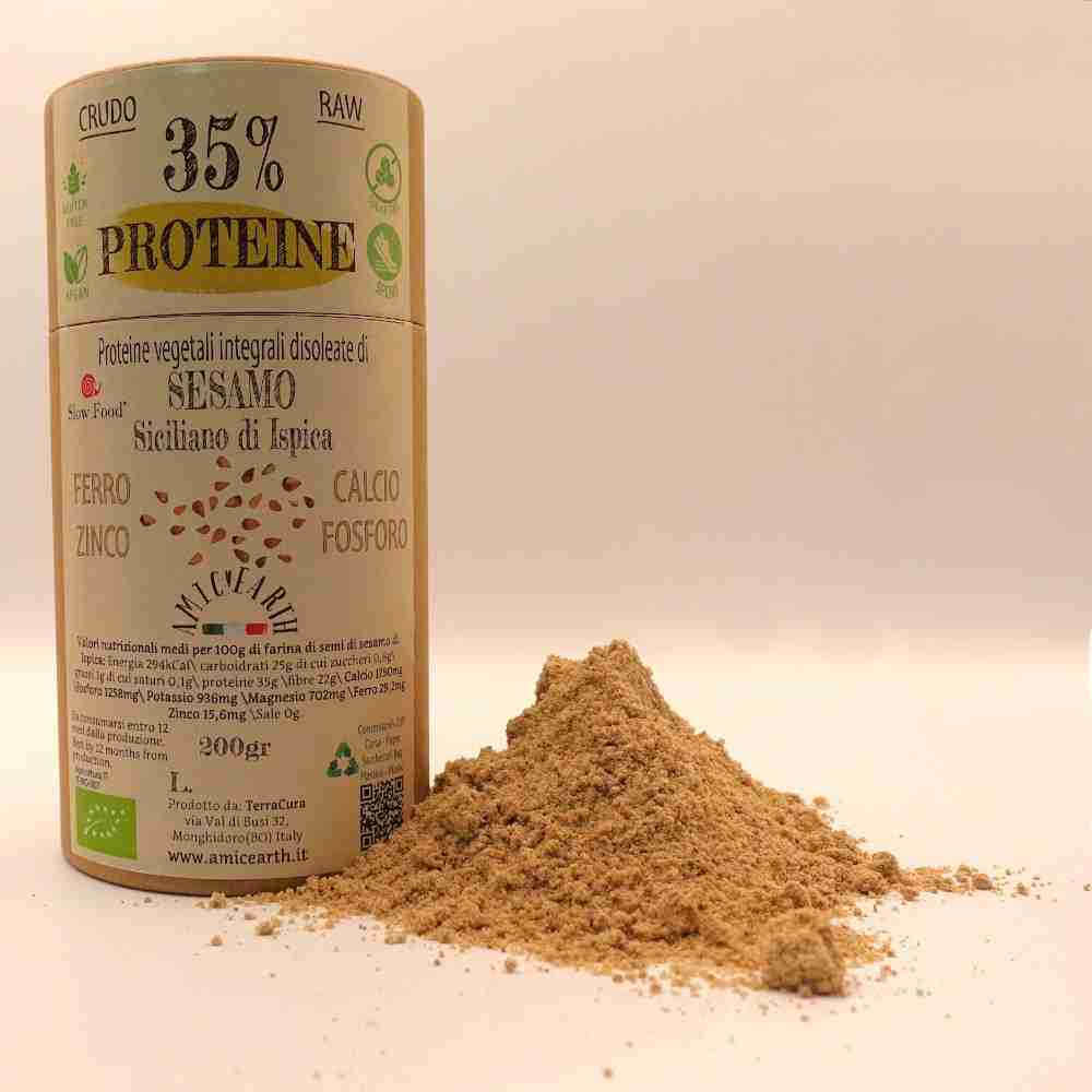 Deoiled Sesame Seeds Proteins 200g AmicEarth