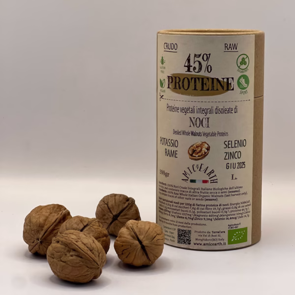 Deoiled Organic Italian Walnut Protein 200g - immagine 1