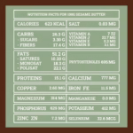 Valori nutrizionali burro di sesamo | Sesame butter nutrition facts