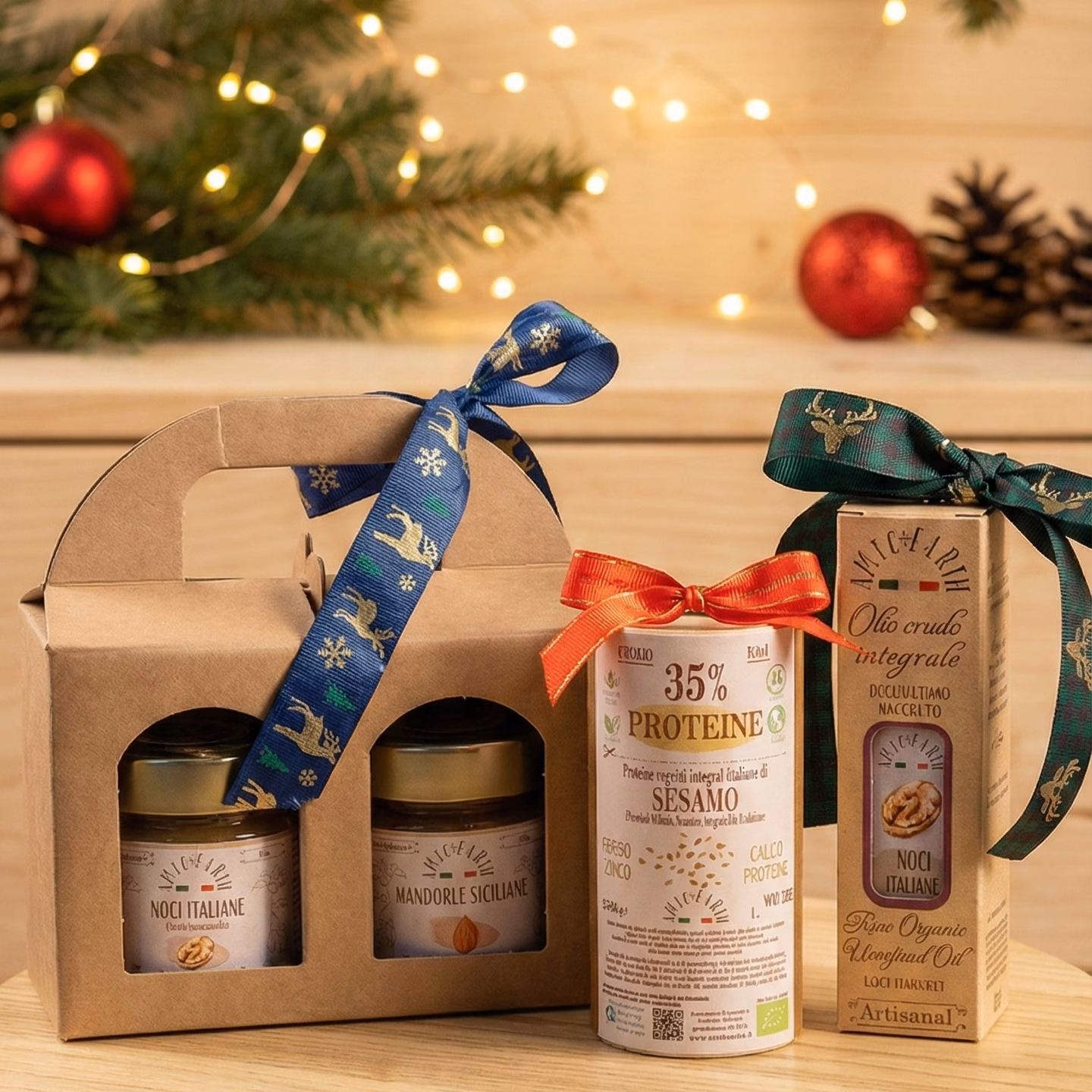 set healthy cesto natalizio AmicEarth